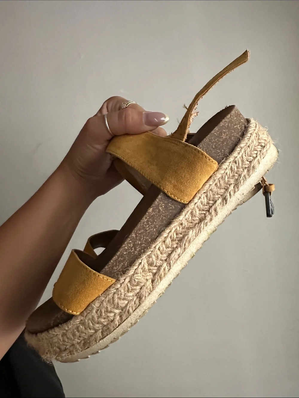 Women’s Yellow Espadrille Platform Sandals